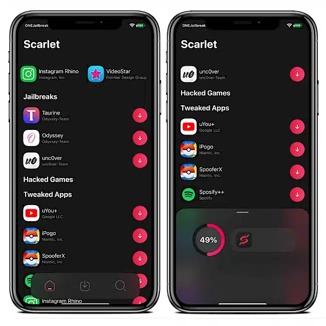scarlet app screenshots 3 for installing simontok pro anti blokir browser for ios